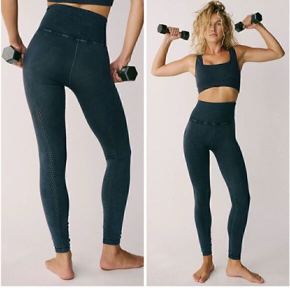 NWT FP Movement Good Karma Leggings “Washed Black” XS/S - Picture 1 of 7